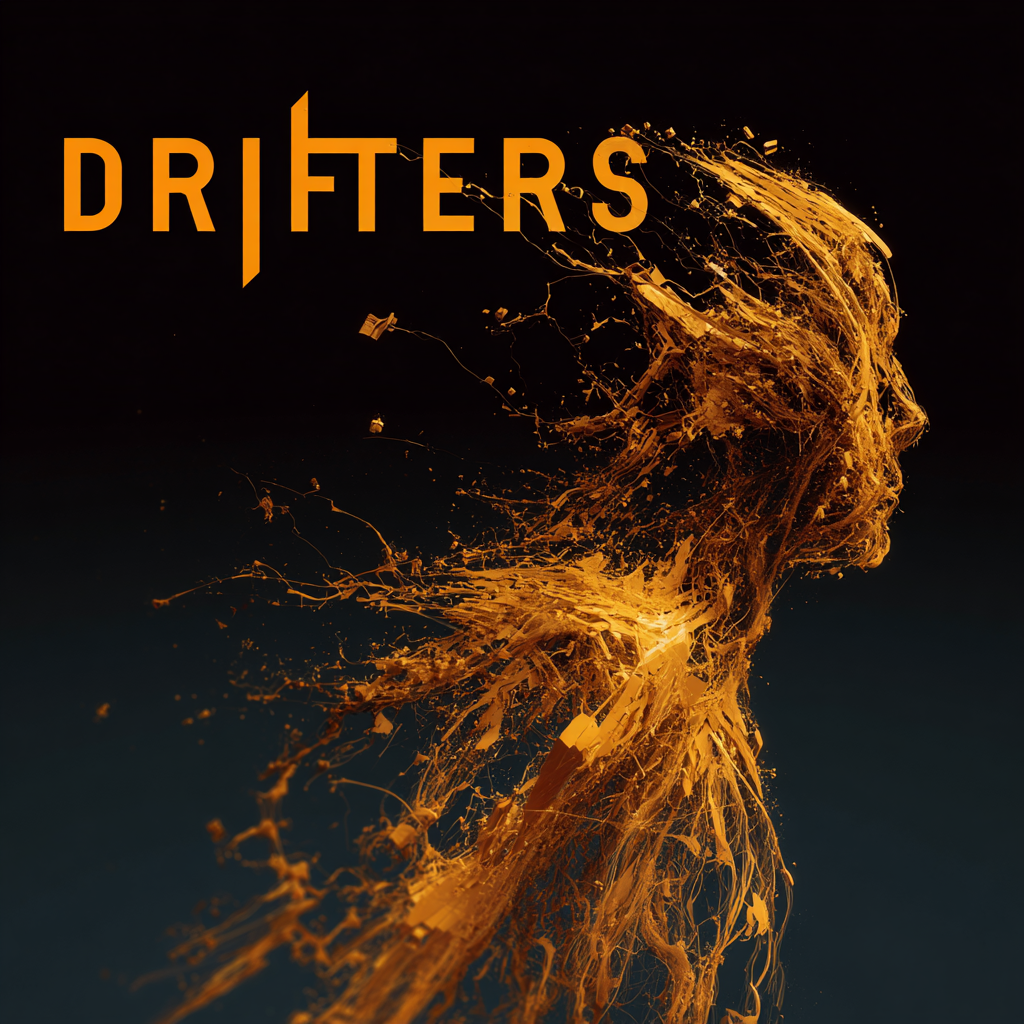 A Traveler in black and orange armor standing in a Renaissance city square